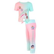 Wholesale - FAIRYTALE PRINCESS ALL STARS TIE FRONT T-SHIRT ACTIVEWEAR SET 4-ASST SIZE 4-6X C/P 48, UPC: 850054758736
